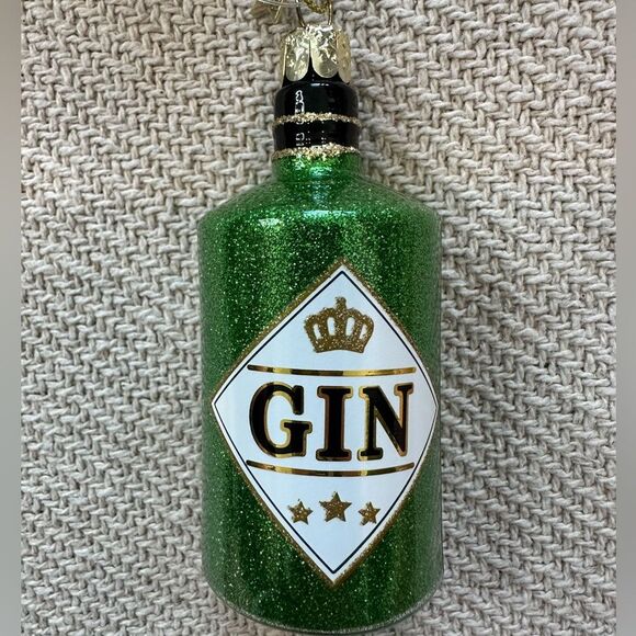 GIN Liquor Bottle Christmas Tree Ornament NWT Holiday Decor Gift - Picture 2 of 7